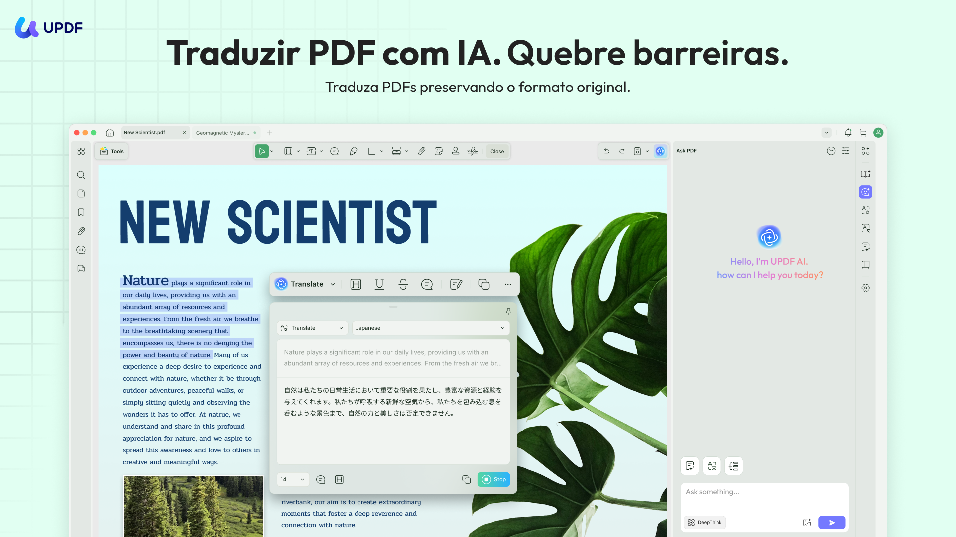 traduzir pdfs com ia