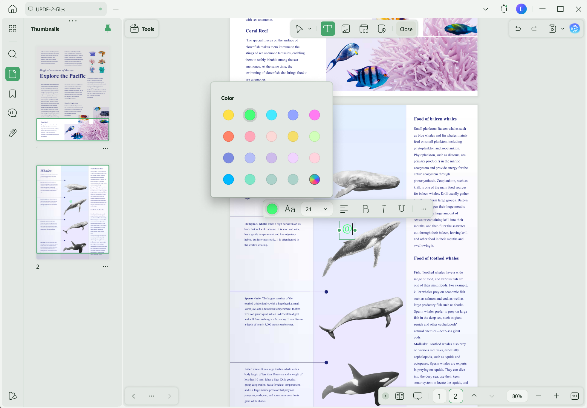 customize the added symbols in pdf