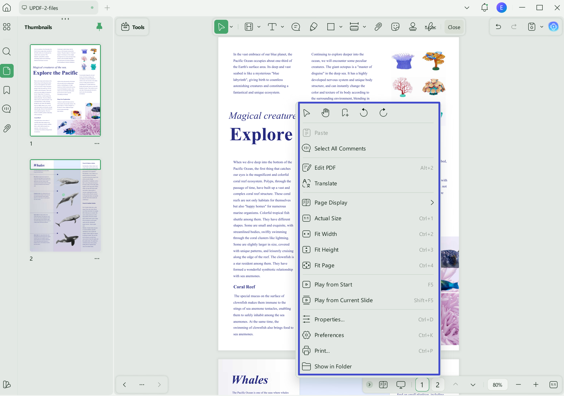 updf pdf reader features