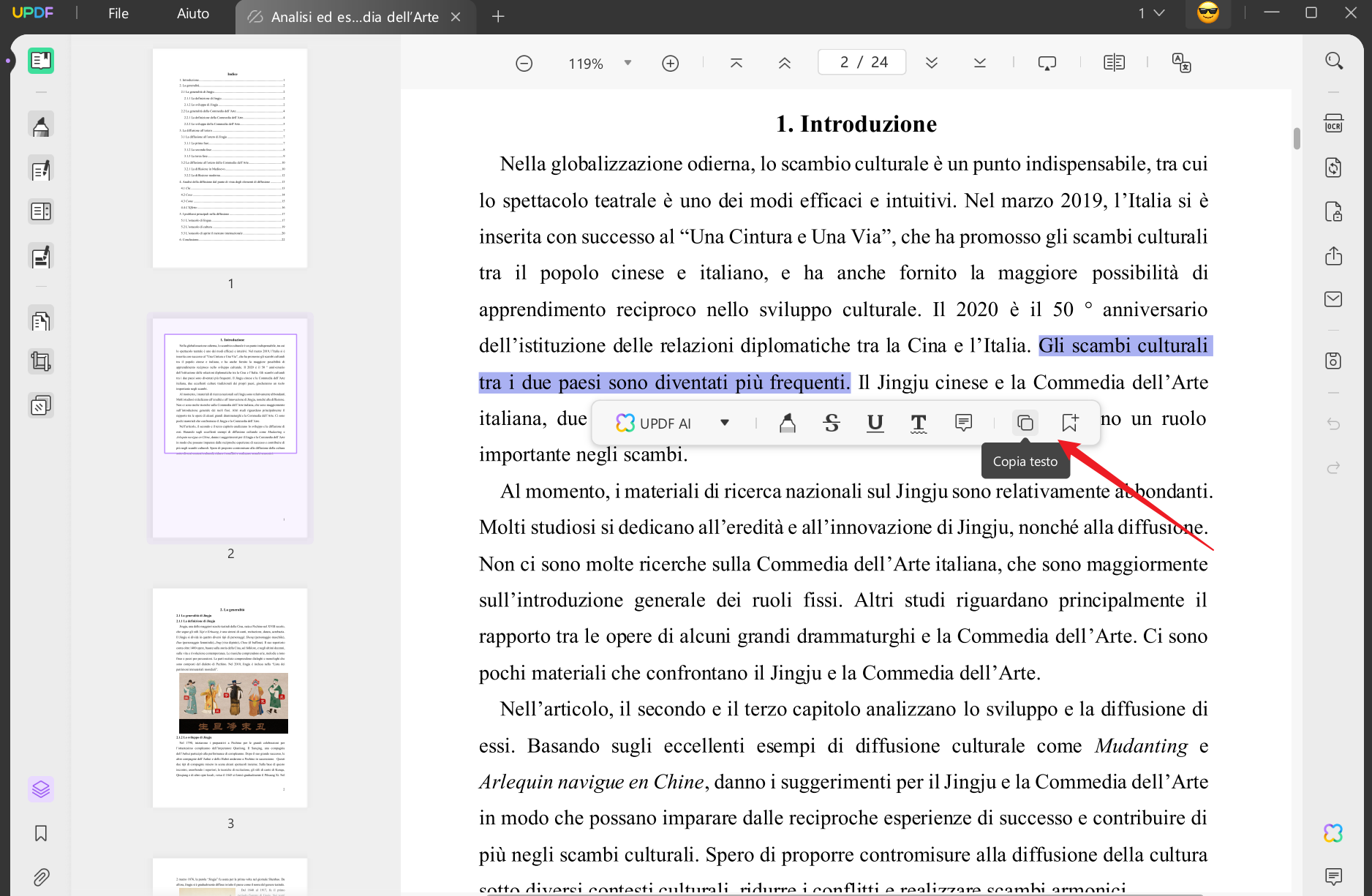 Copiare testo parziale da pagina web protetta