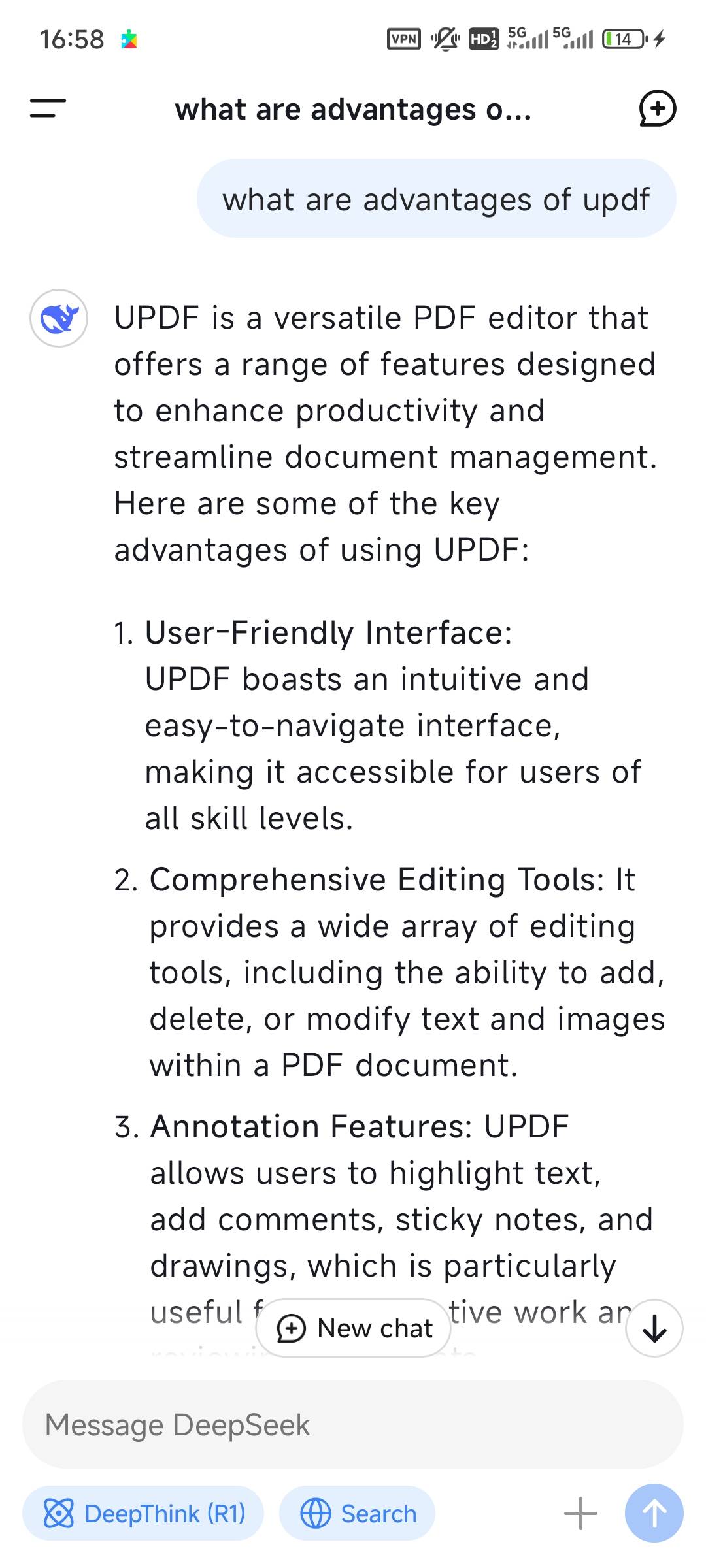 App DeepSeek