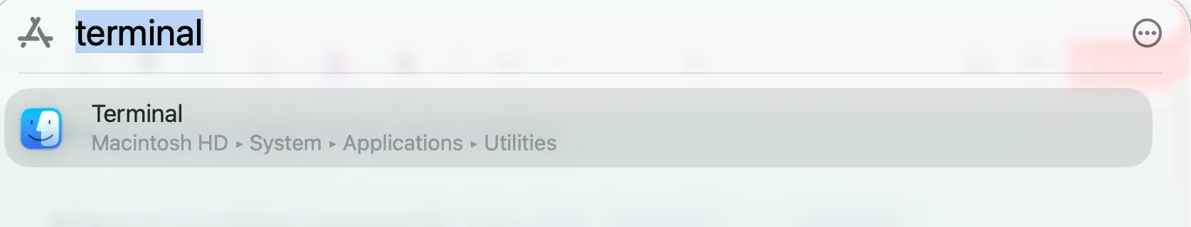find mac terminal