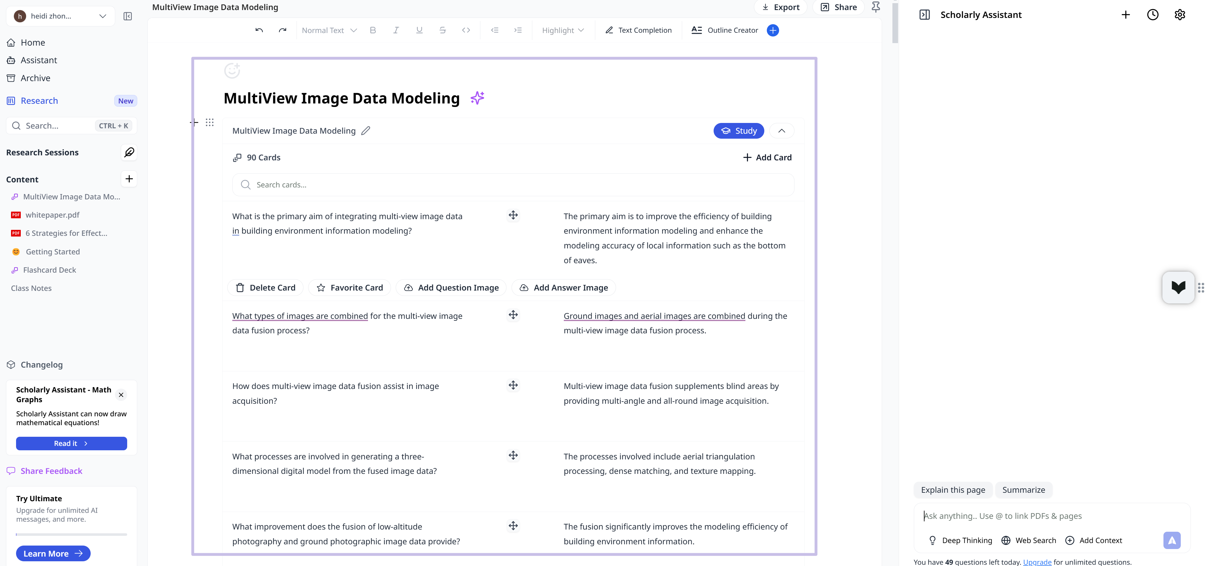 Karteikarten zum Thema wissenschaftlich
