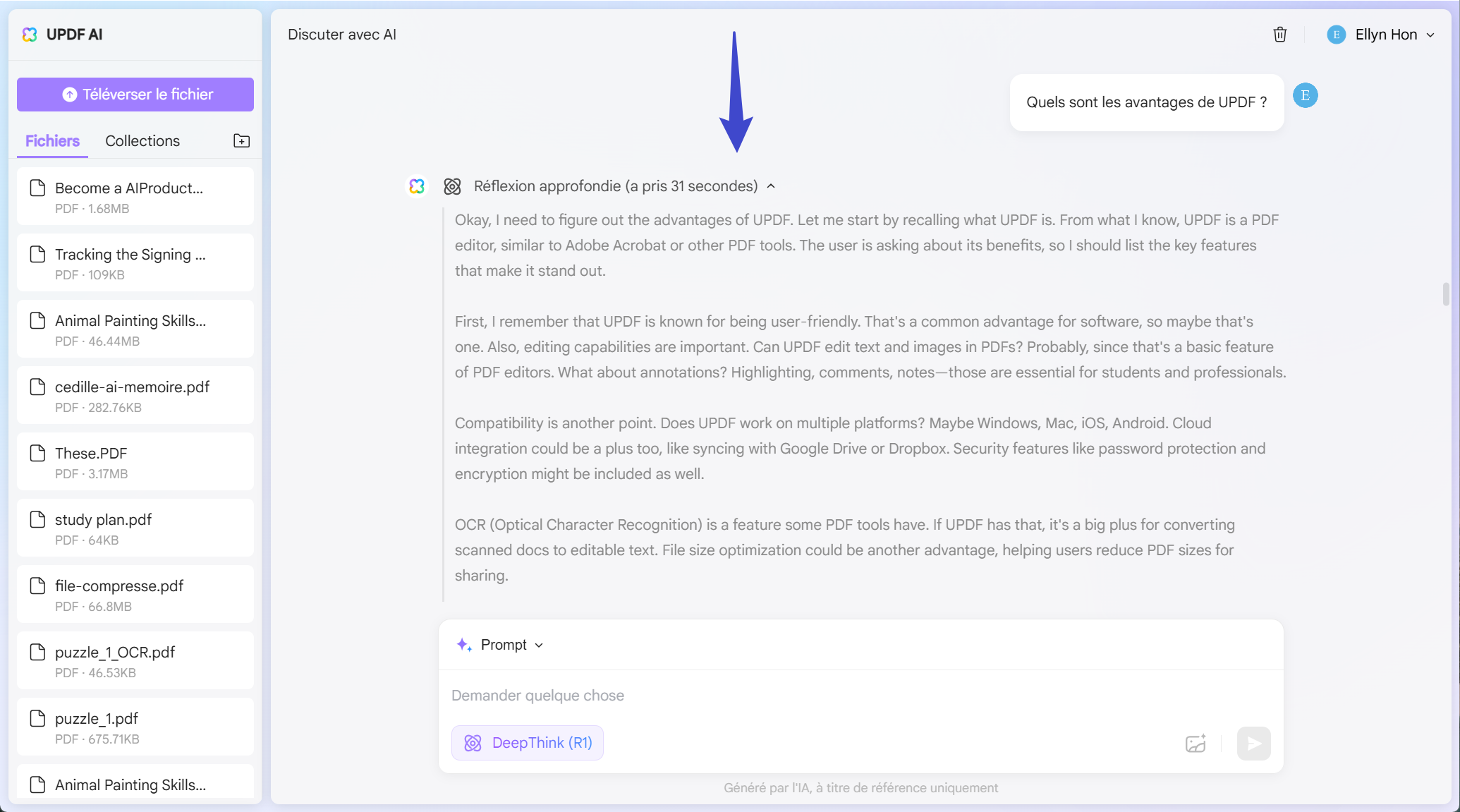 Réflexion de DeepSeek R1