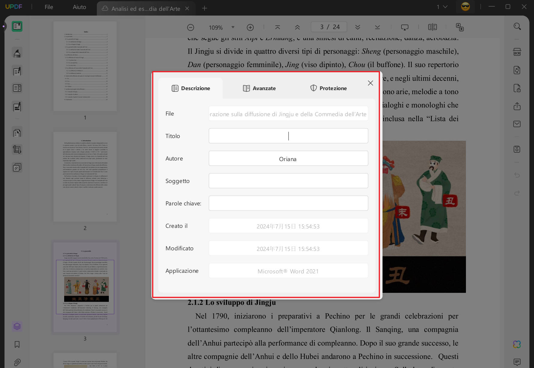 Rimuovere metadati PDF con UPDF