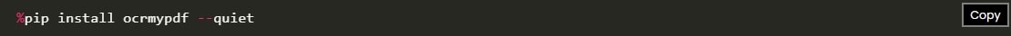 run ocrmypdf command