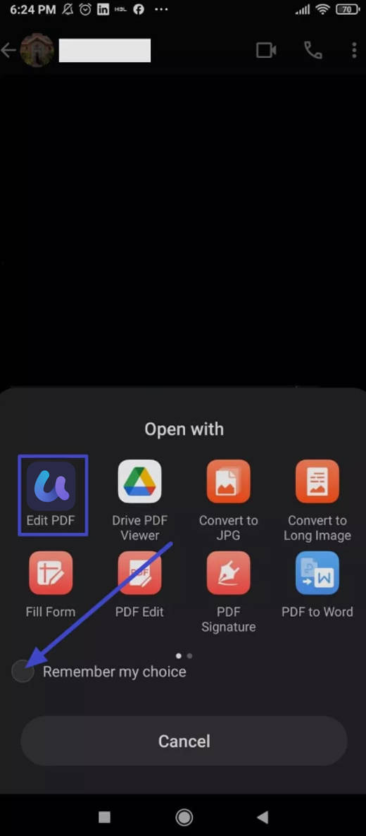 set updf as default android