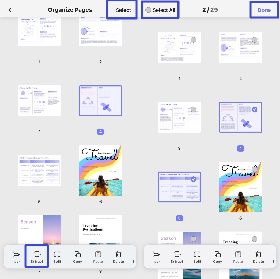 extract multiple pdf pages updf