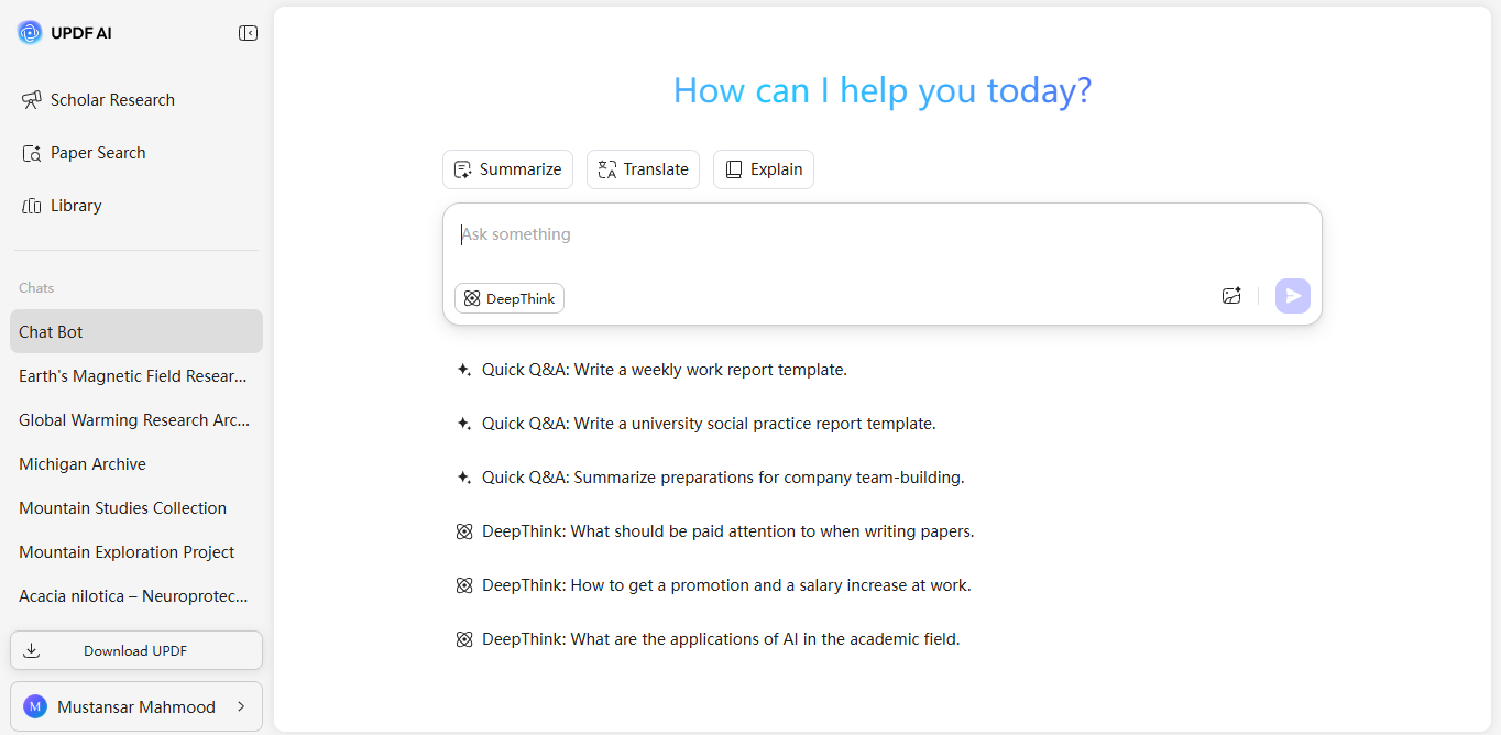 start chatting with ai