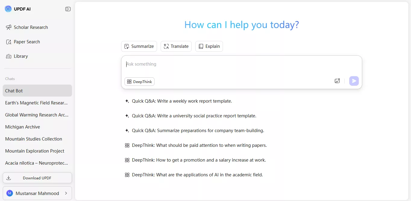 start chatting with ai