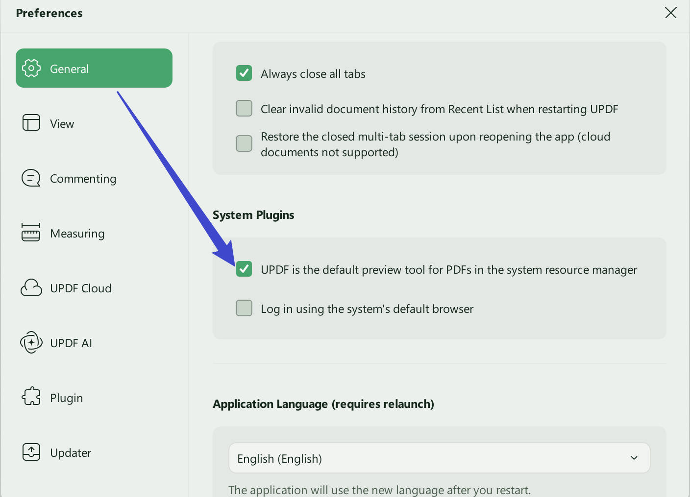 check updf plugin