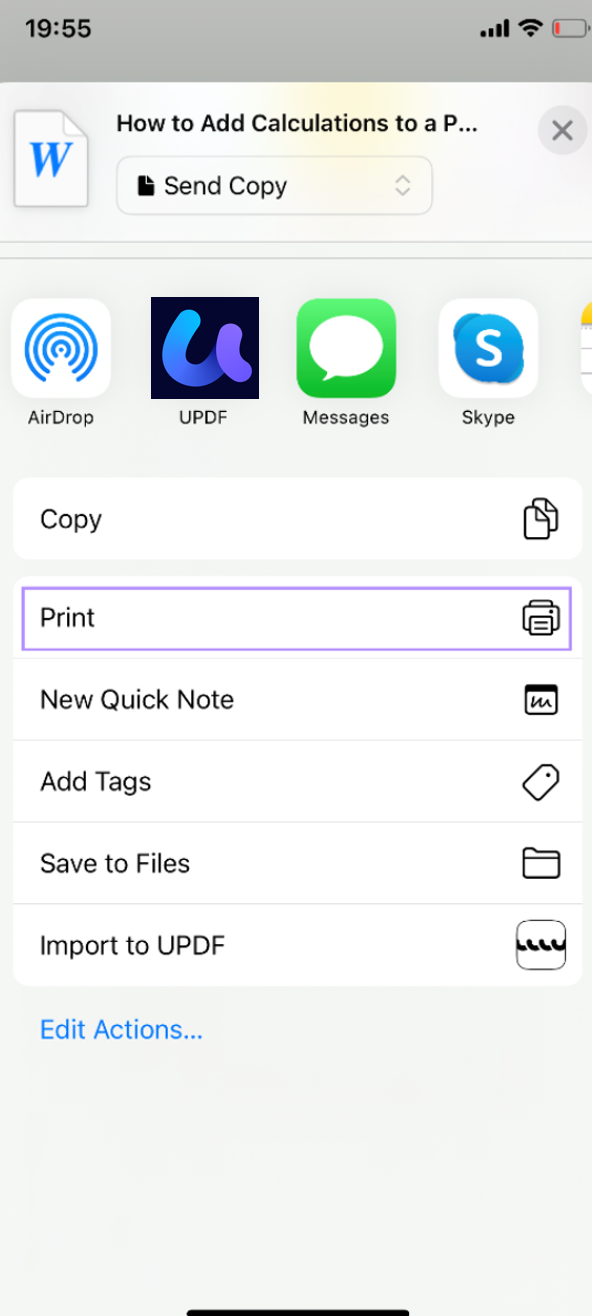 print iphone