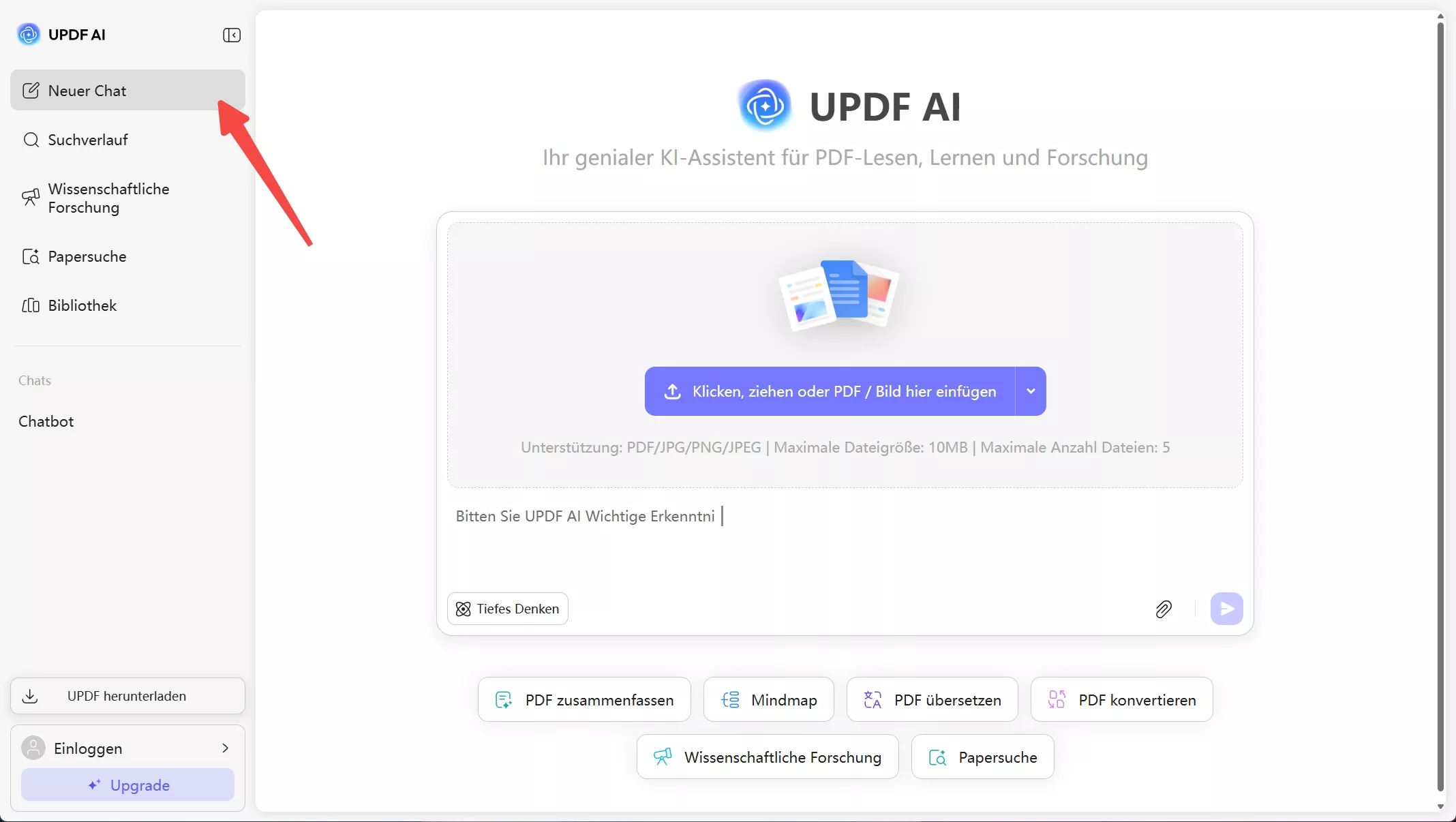 UPDF AI-Webbrowser