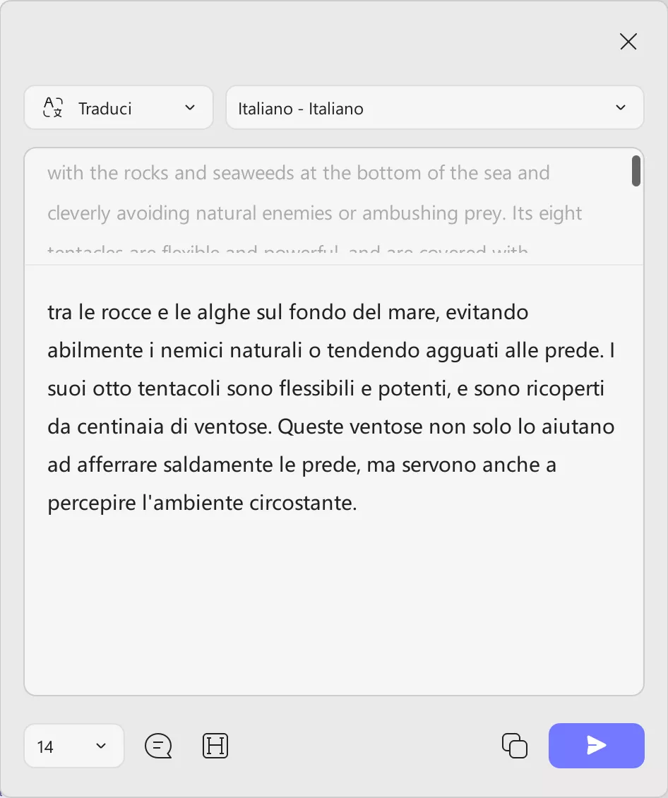 copy or regenerate the translated content
