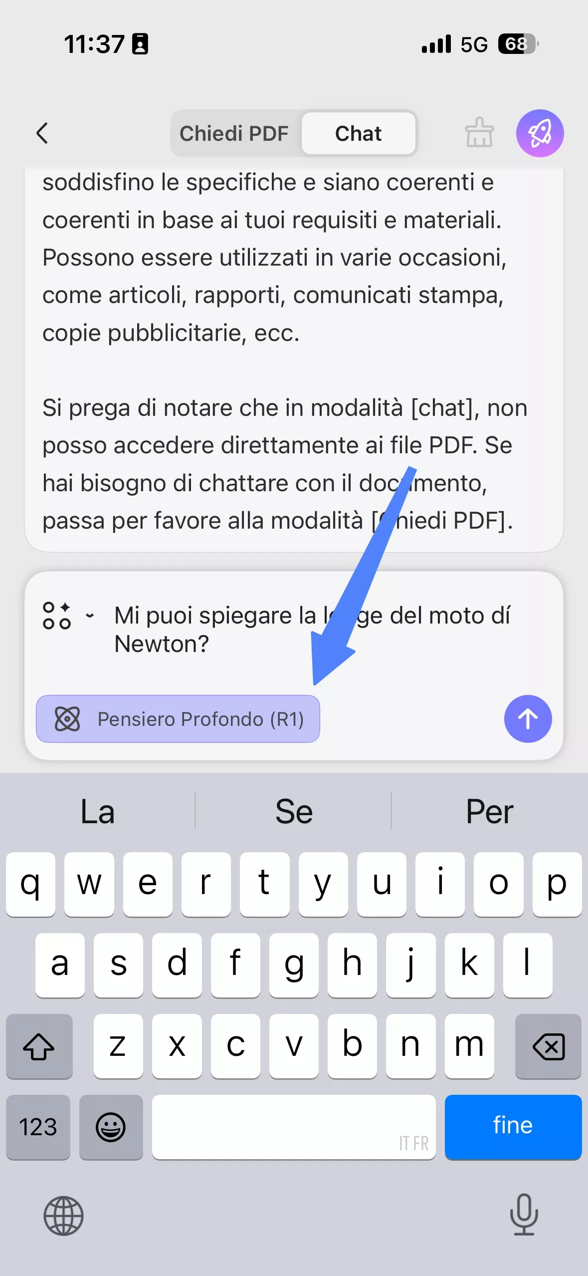 pick the deepthink mode