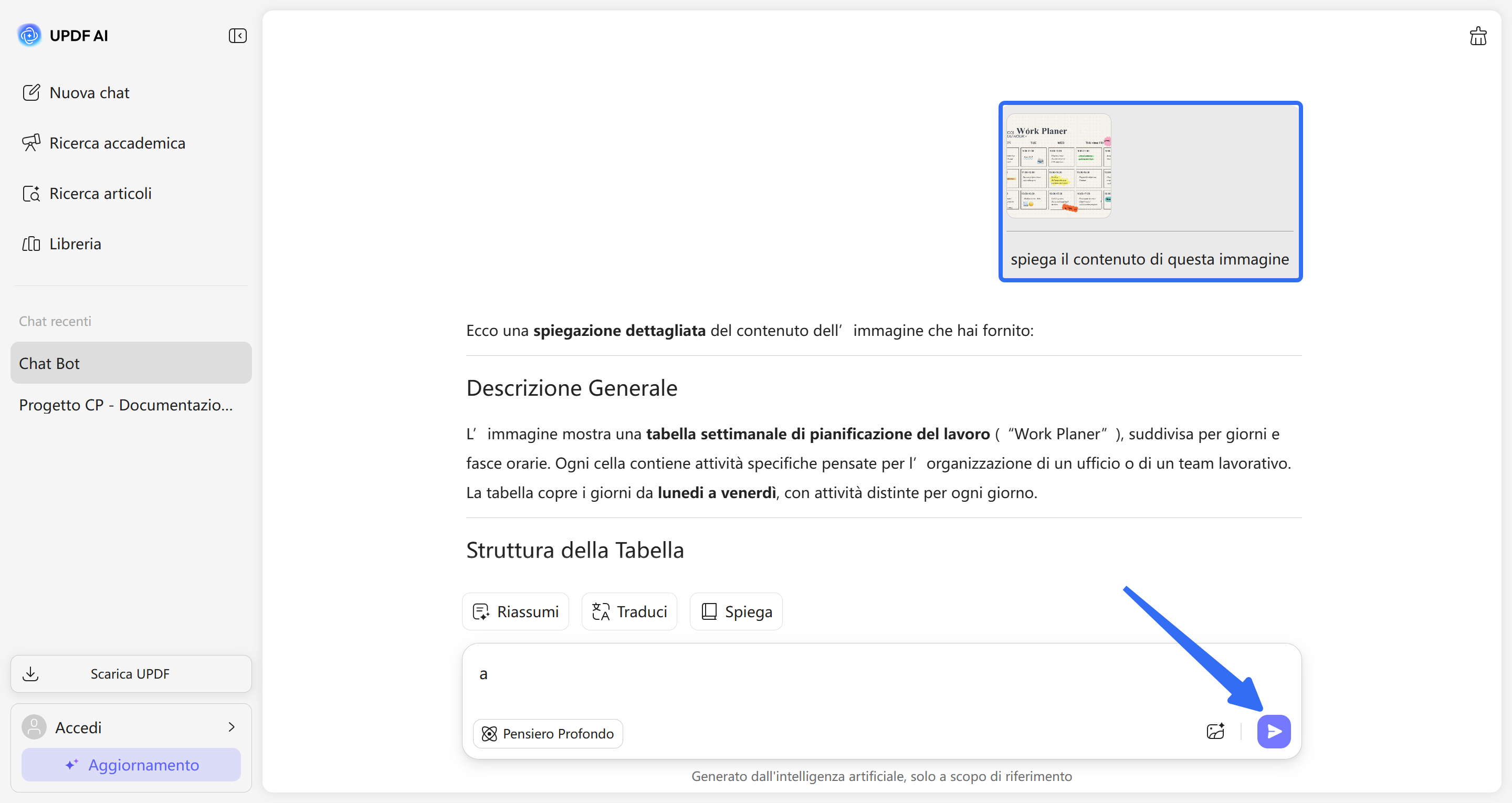 upload image and explain content