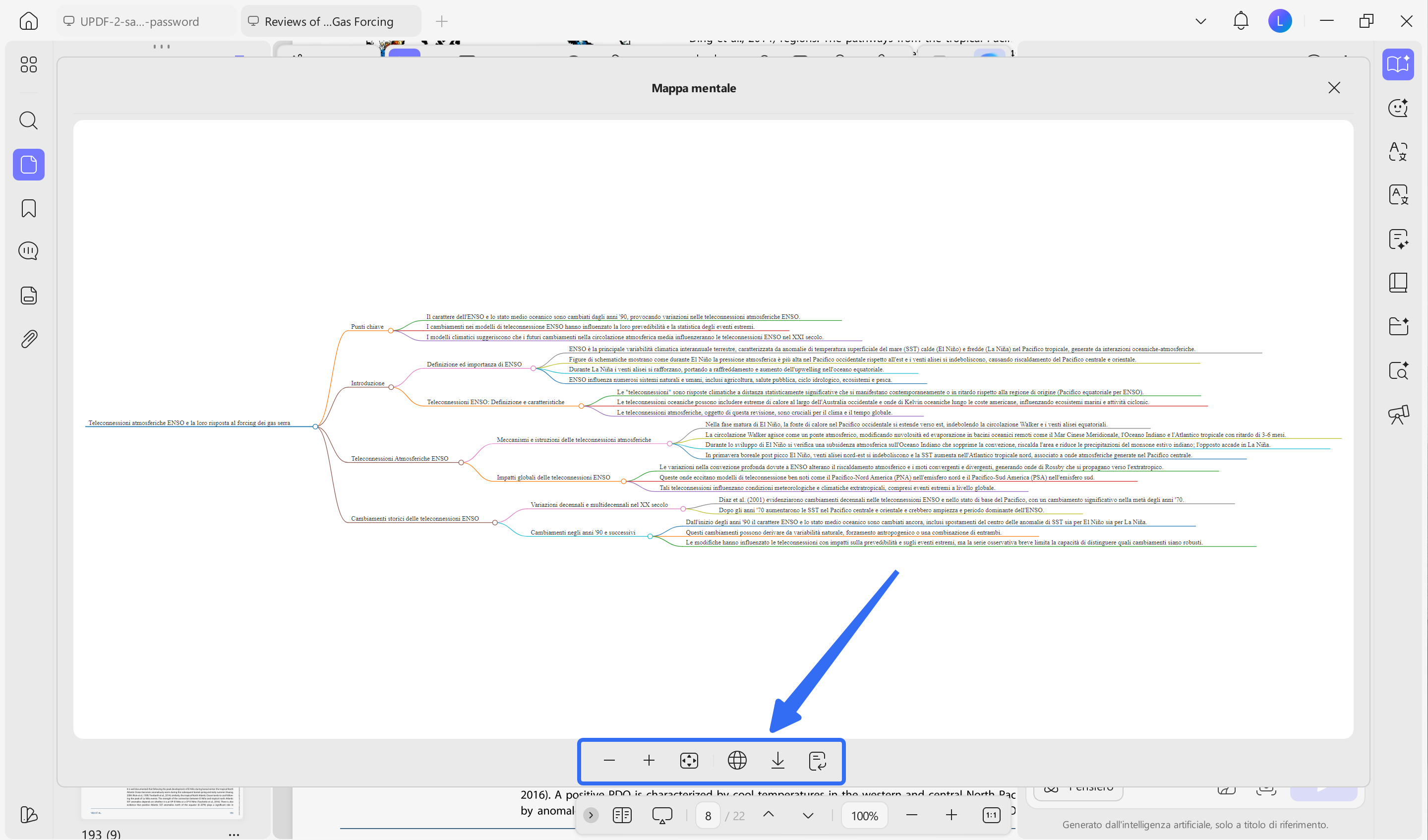 mind map generated