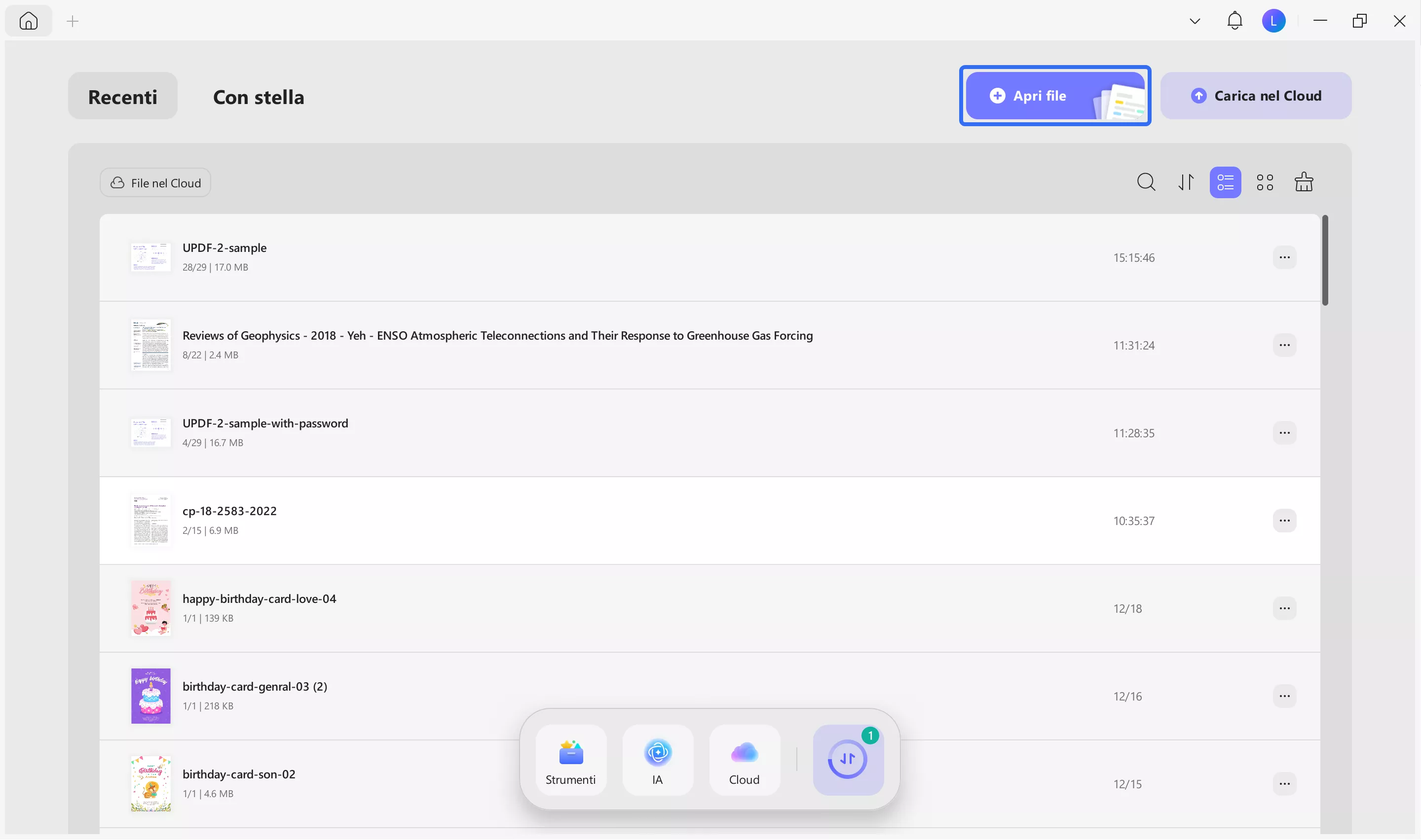 open the pdf document