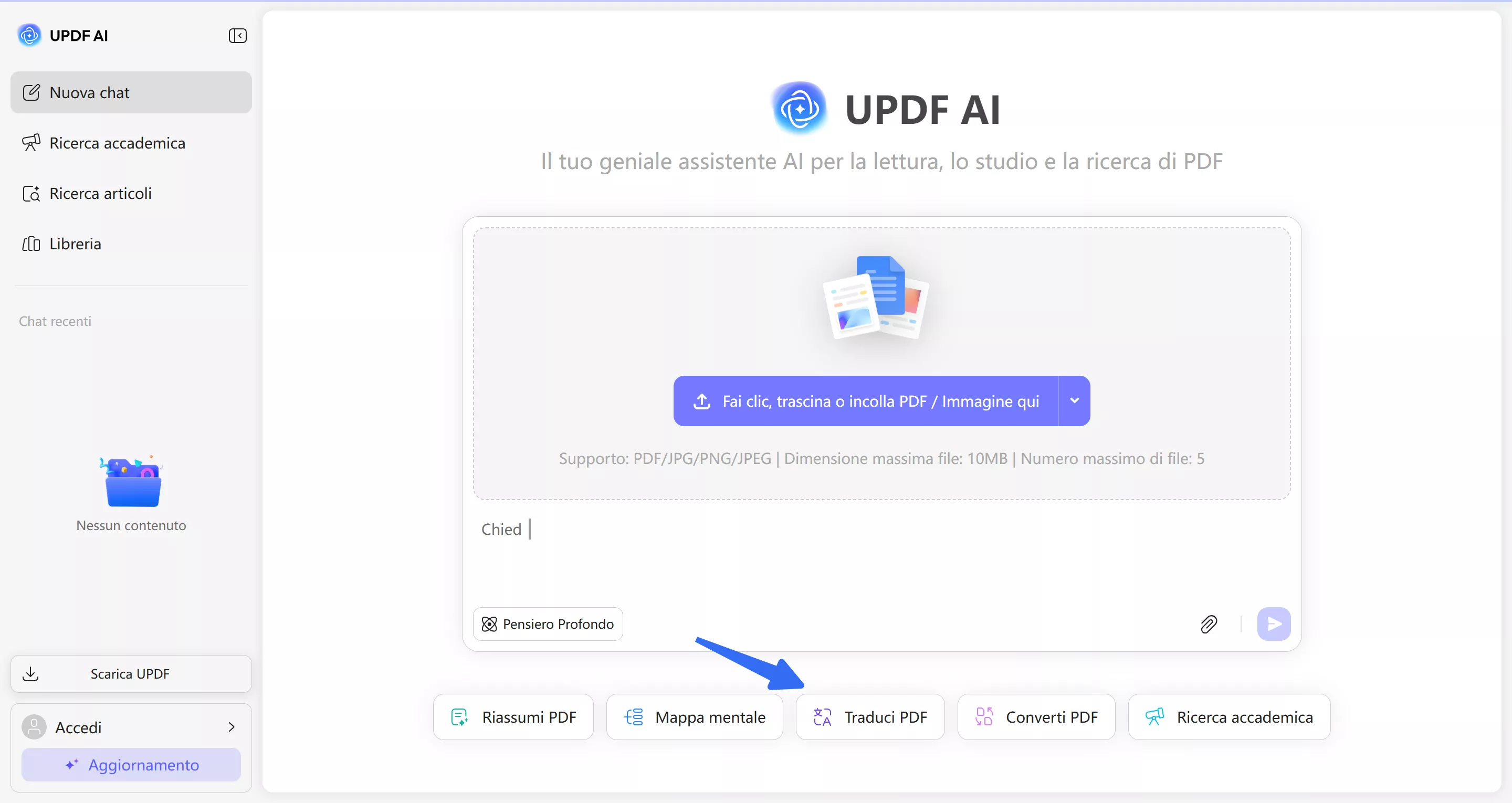 select translate and upload your pdf