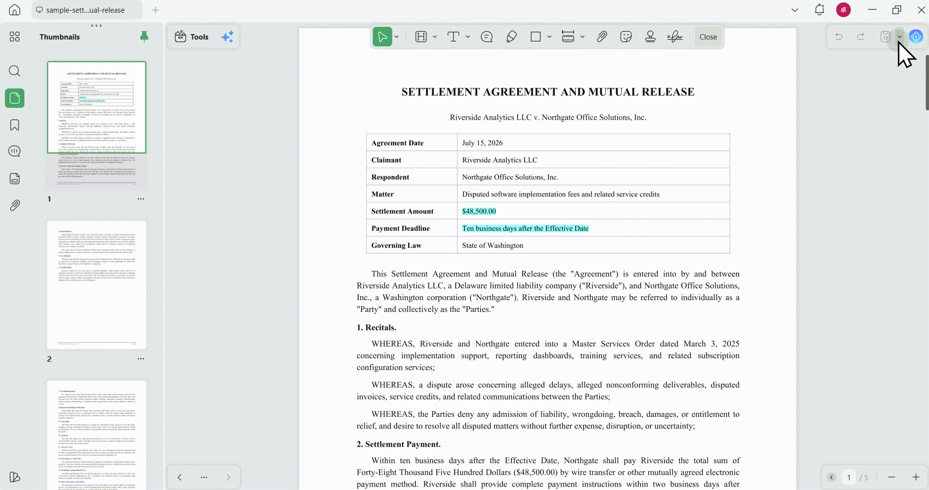 share pdf with updf