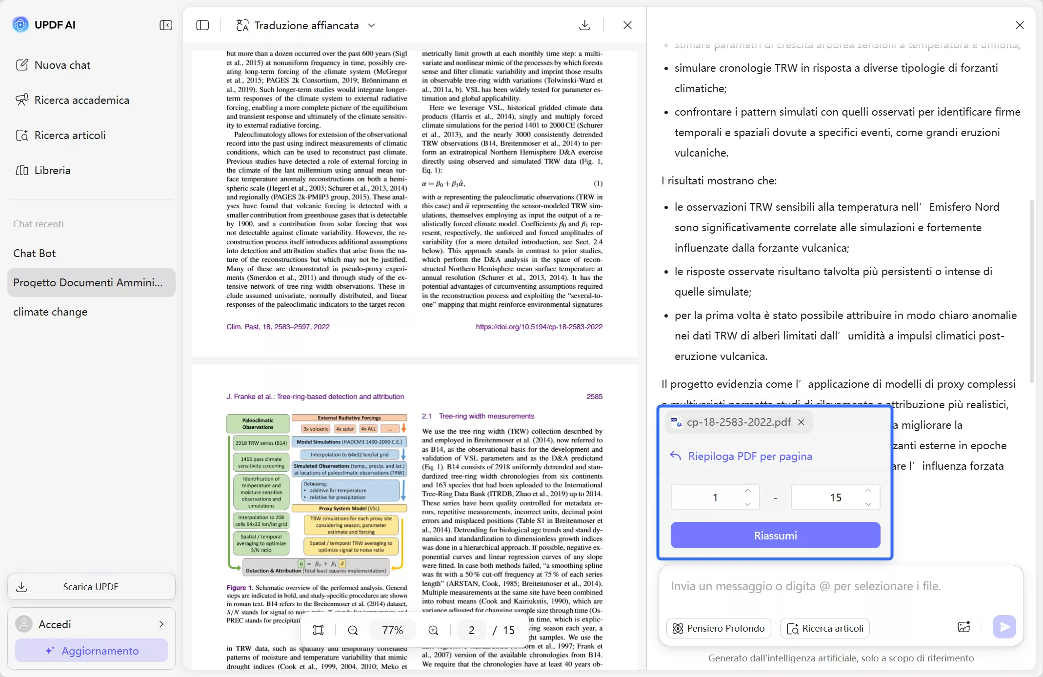 select the page range