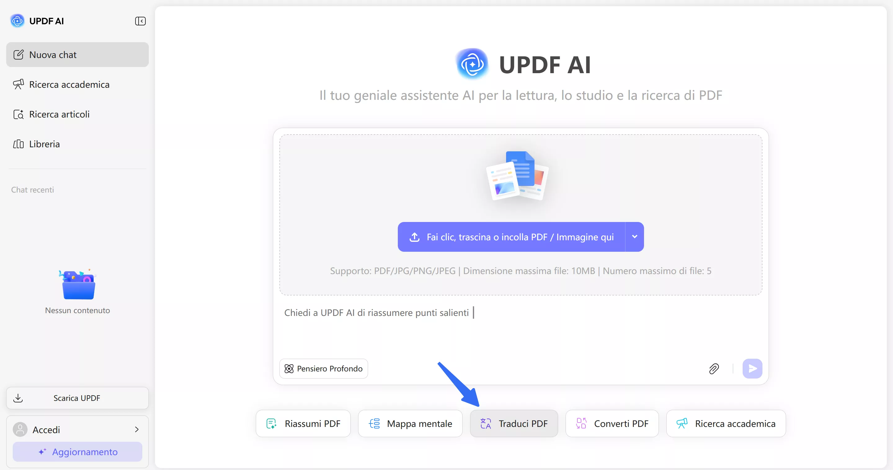 select translate and upload your pdf