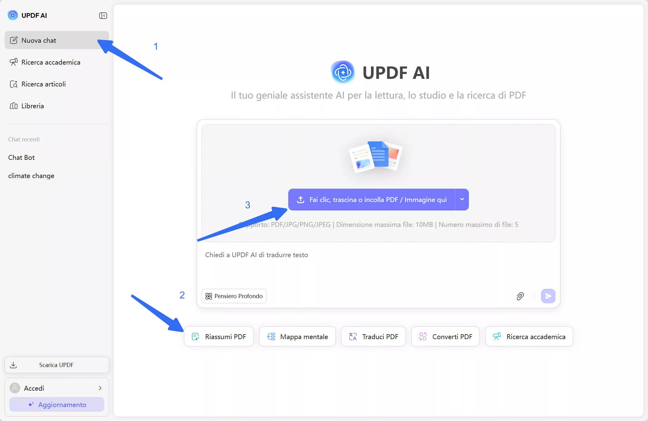 upload and summarize file 