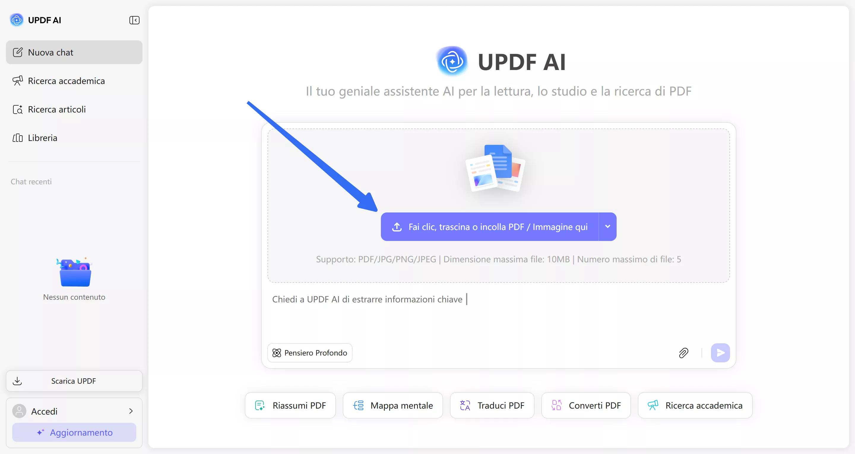 upload your pdf file