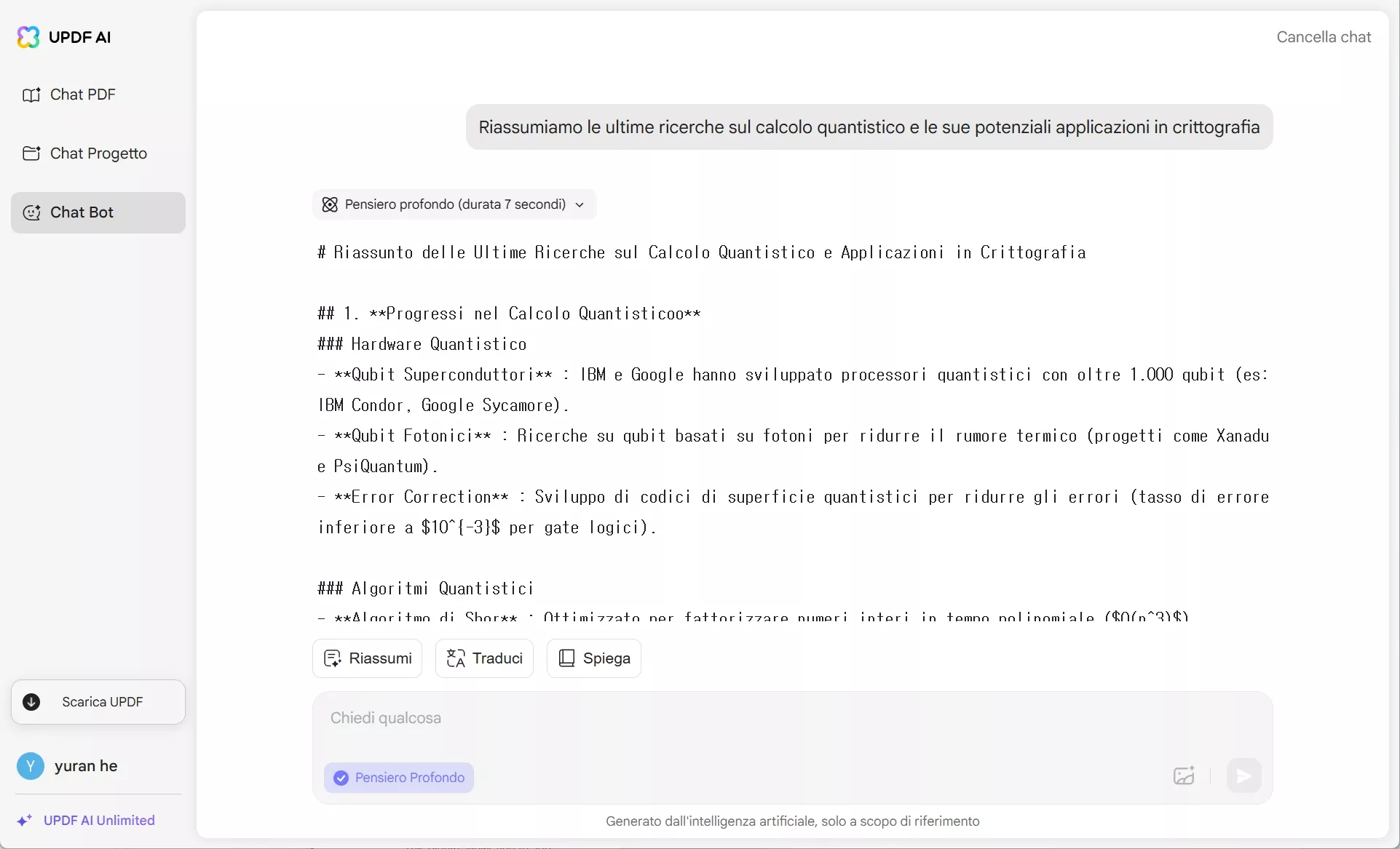la ricerca e lo sviluppo stimolano l'intelligenza artificiale UPDF