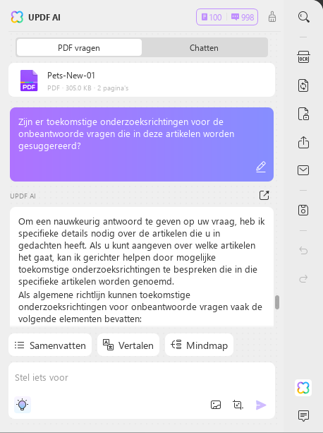 laad de documenten naar PDF AI