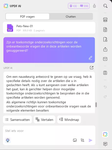 laad de documenten naar PDF AI