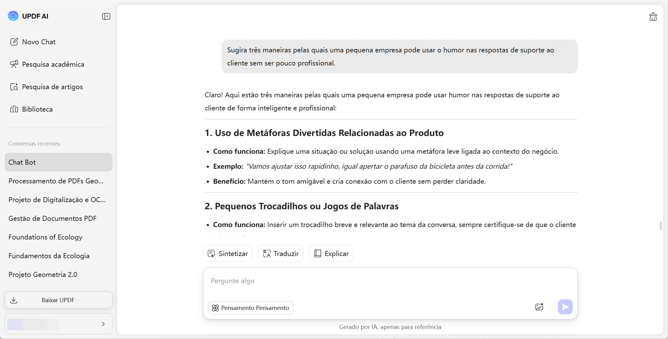 atendimento ao cliente