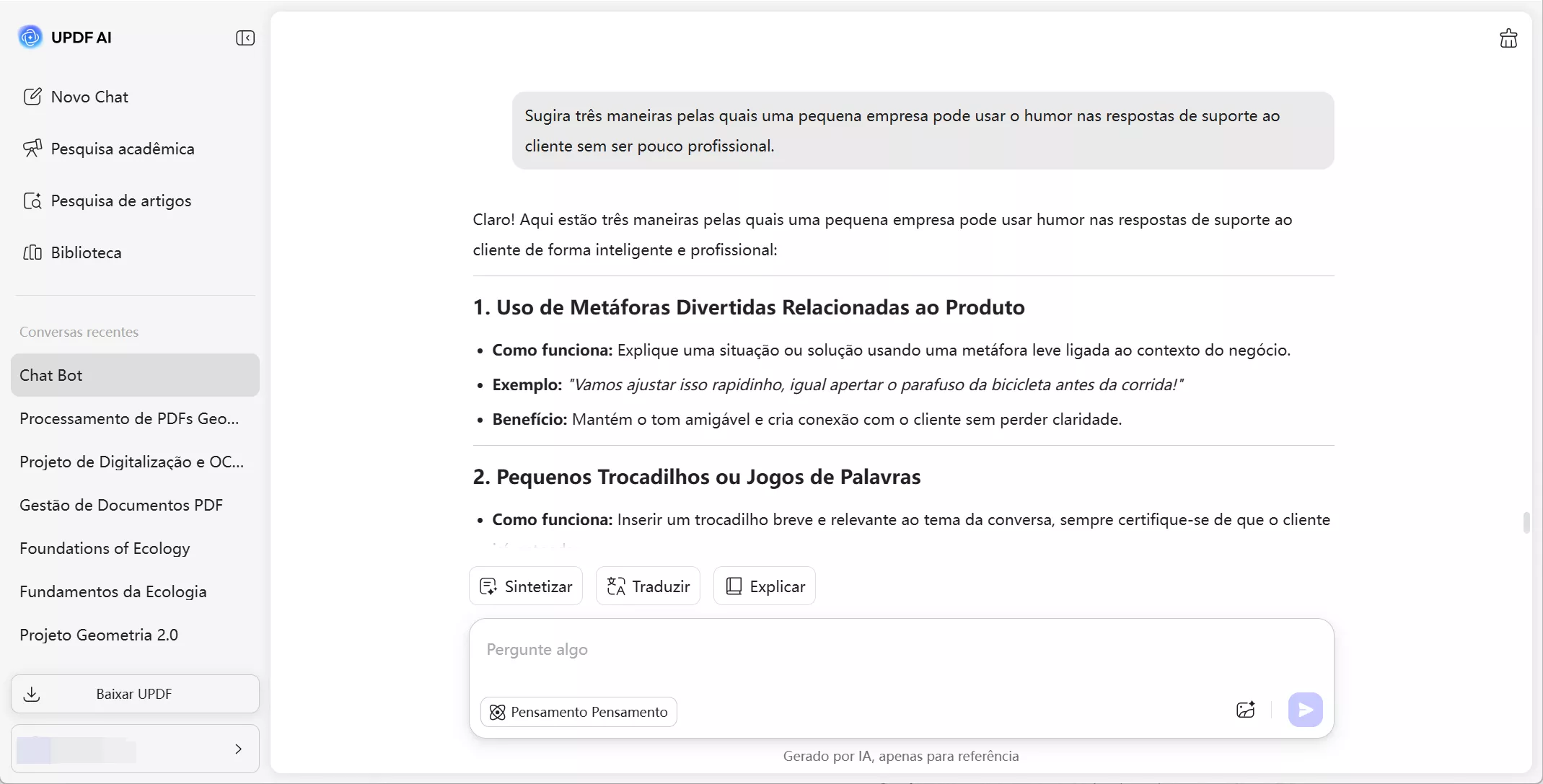 atendimento ao cliente