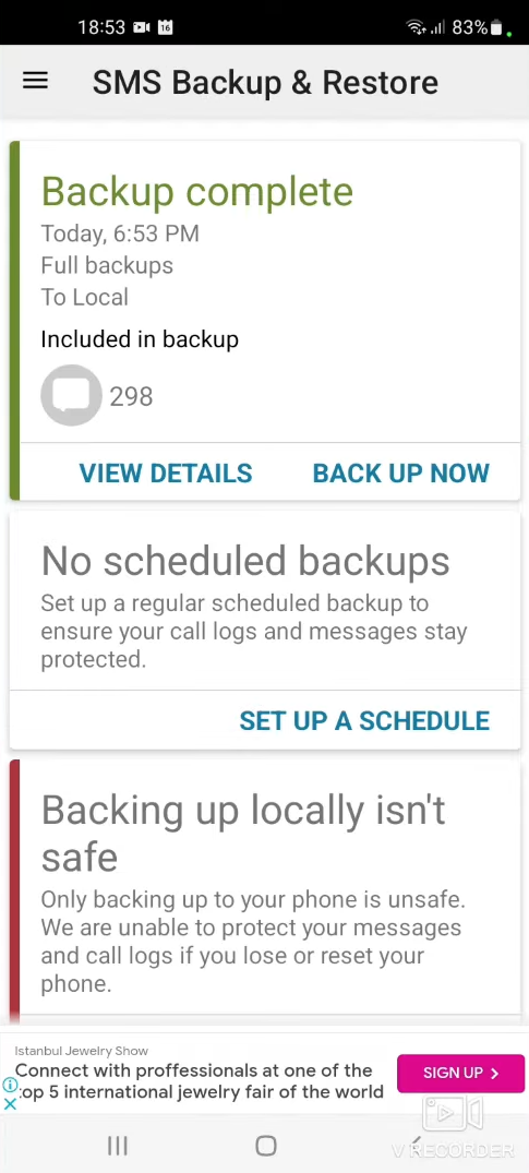backup complete backup and restore