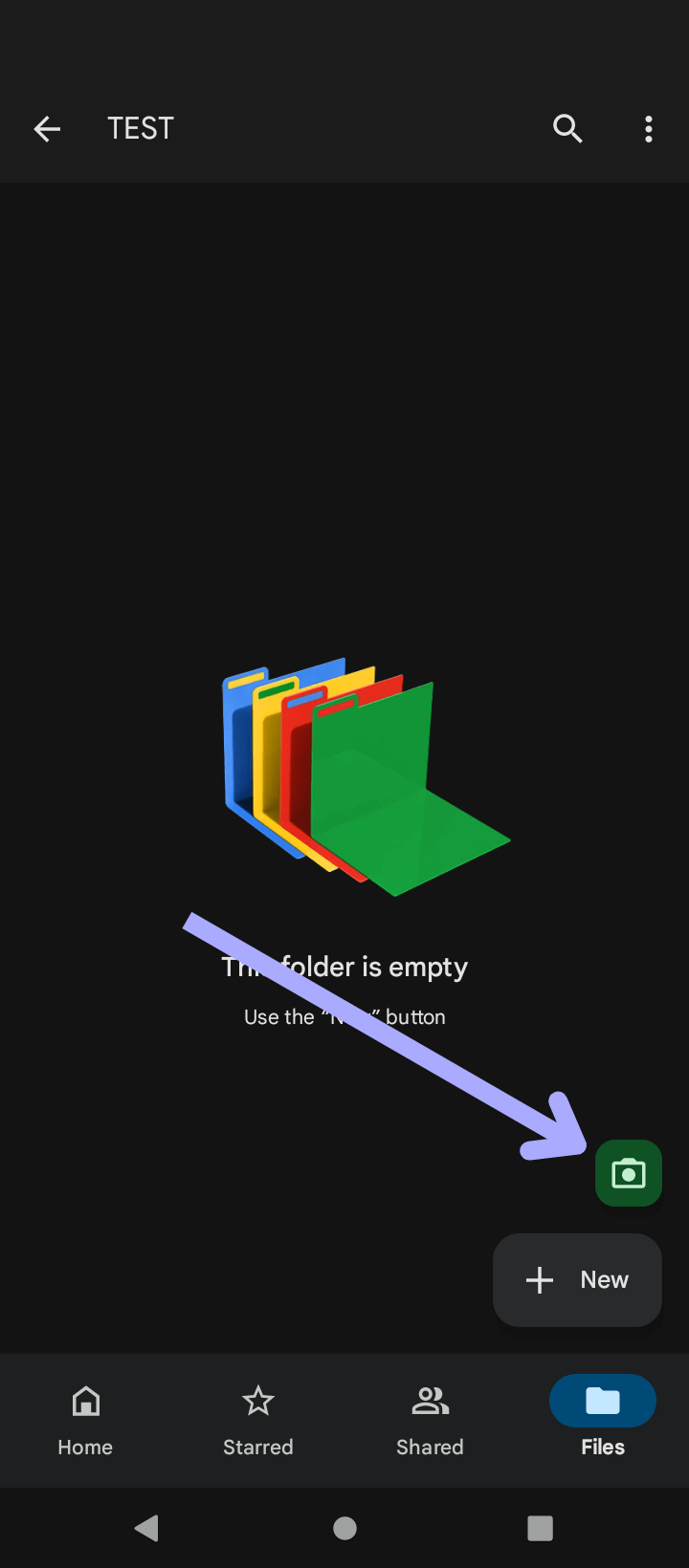 camera icon google drive android