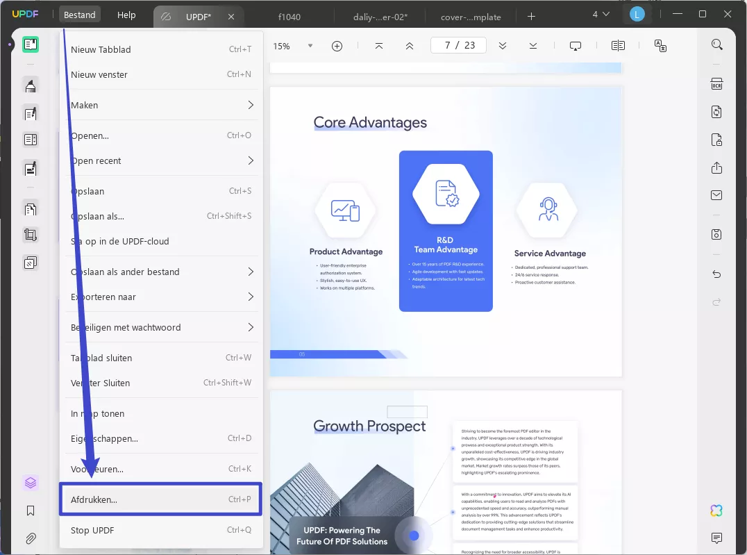 microsoft print to pdf with updf