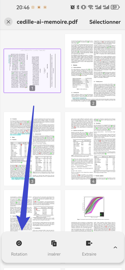 pivoter page android