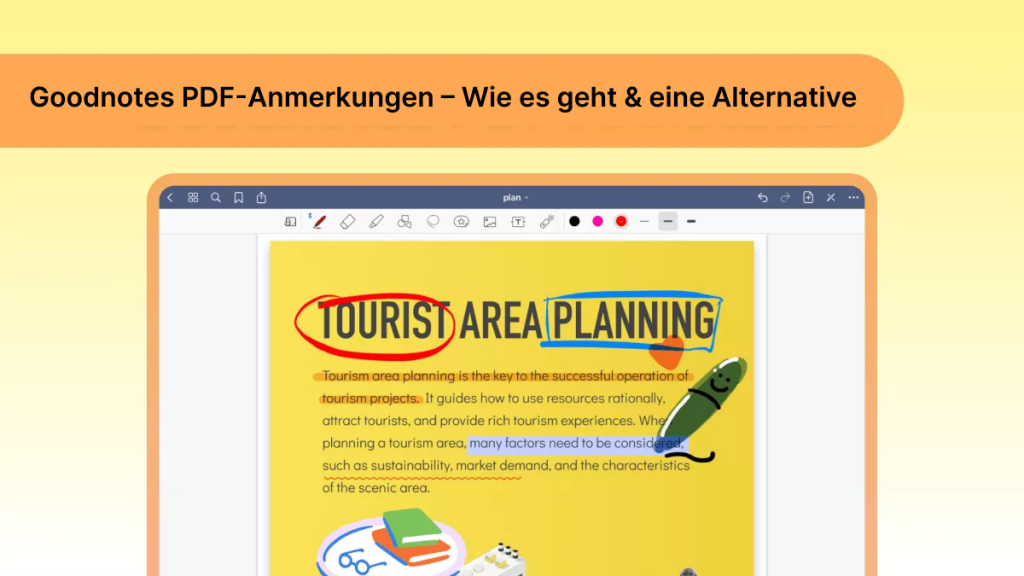 PDF-Anmerkungen in Goodnotes und eine Alternative | UPDF