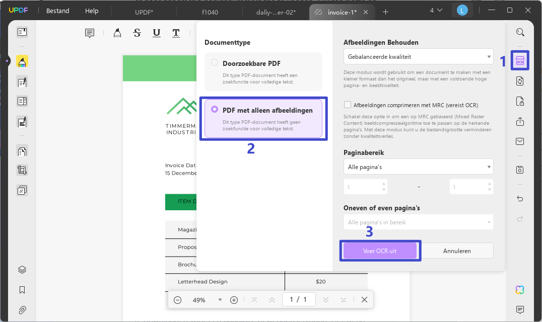 how to edit a receipt image-only-ocr