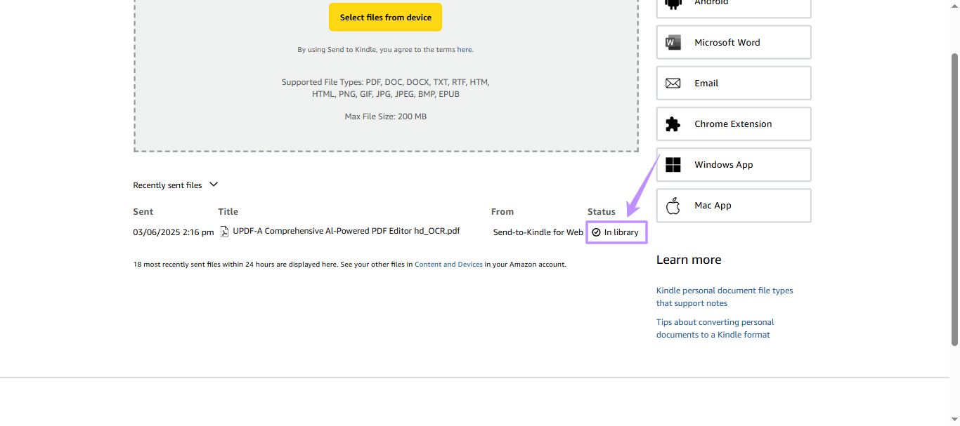 amazon pdf to kfx