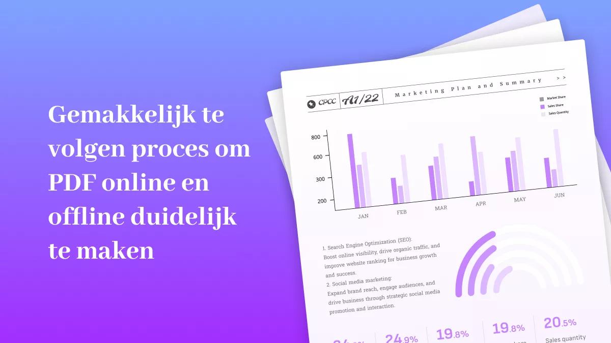 Gemakkelijk te volgen proces om PDF online en offline duidelijk te maken