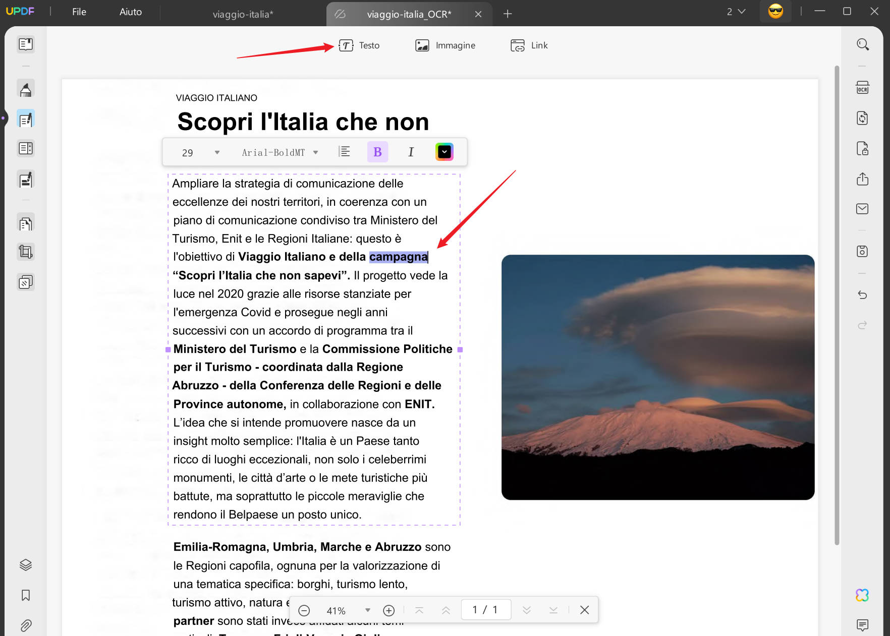 modificare i PDF convertiti