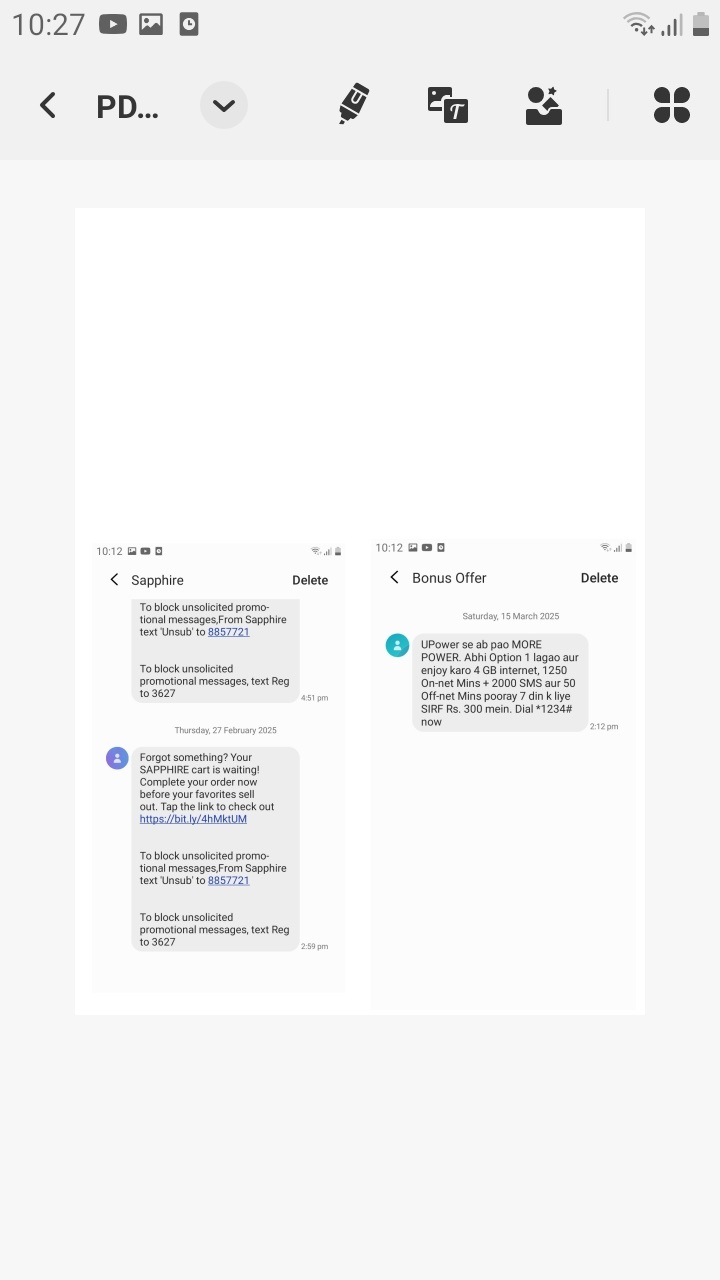 screenshots imported updf android