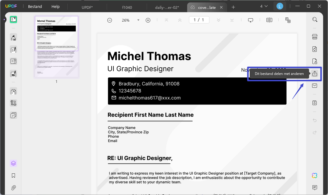 ceate a link for PDF to share with others