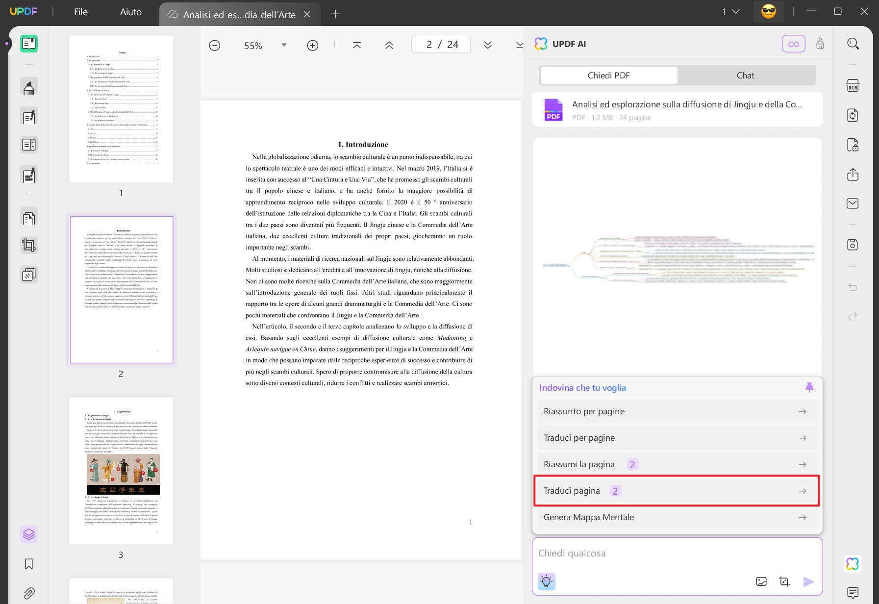 Tradurre una pagina specifica