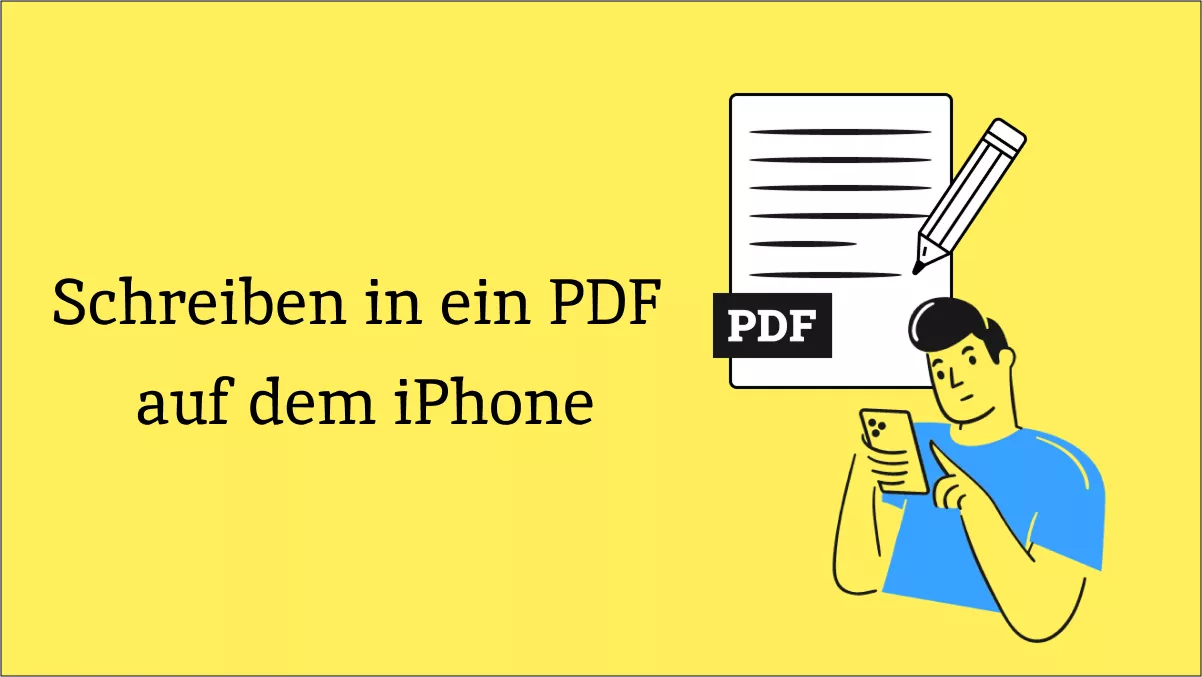 Wie schreiben Sie auf dem iPhone in eine PDF-Datei?