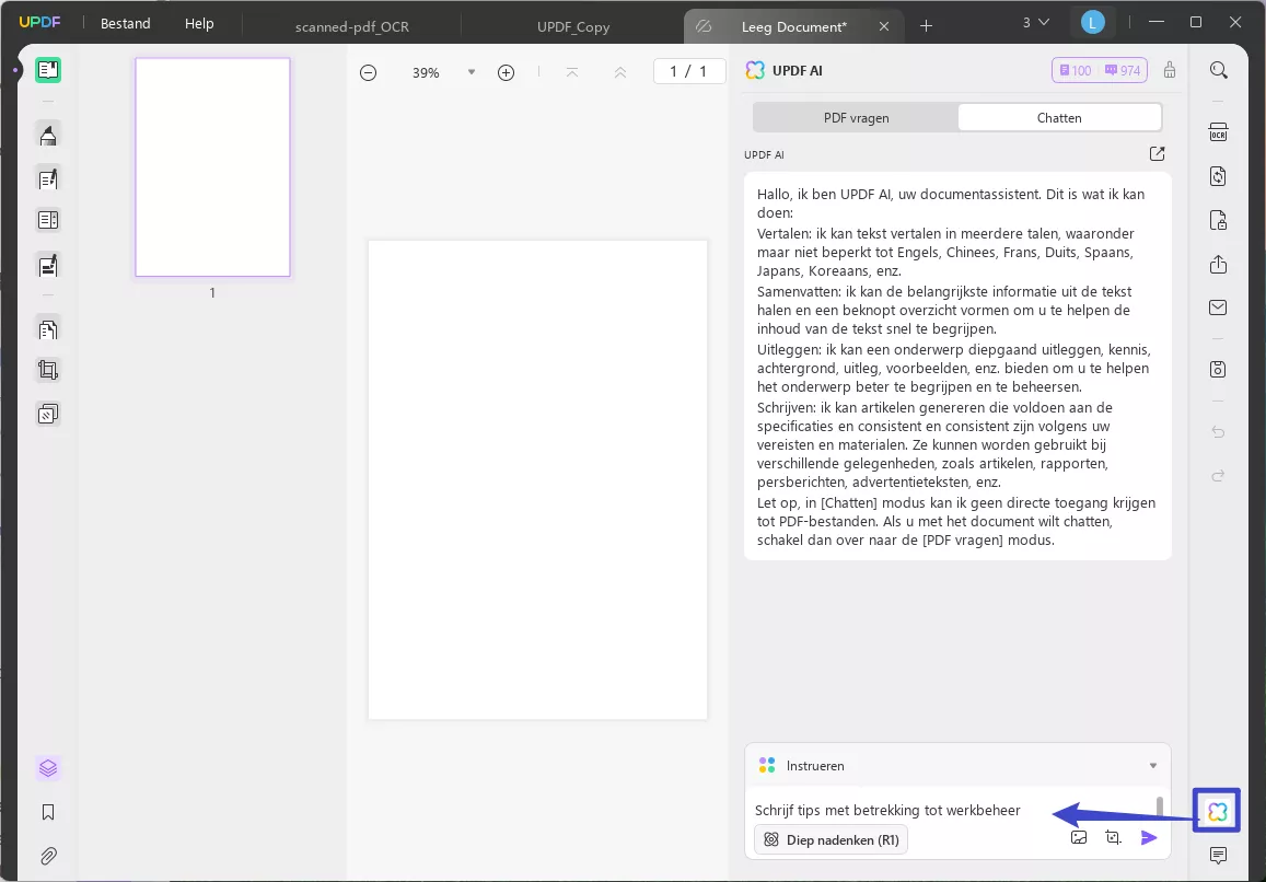 ai pdf maker enter updf ai