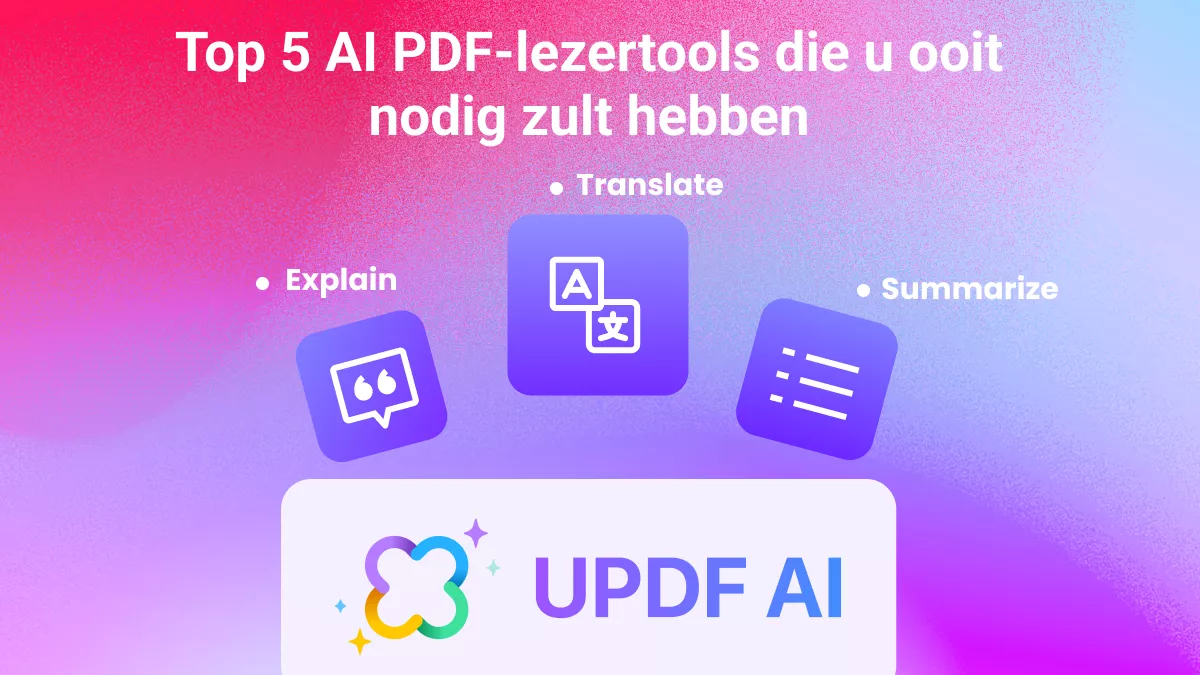 Top 5 AI PDF-lezertools die u ooit nodig zult hebben