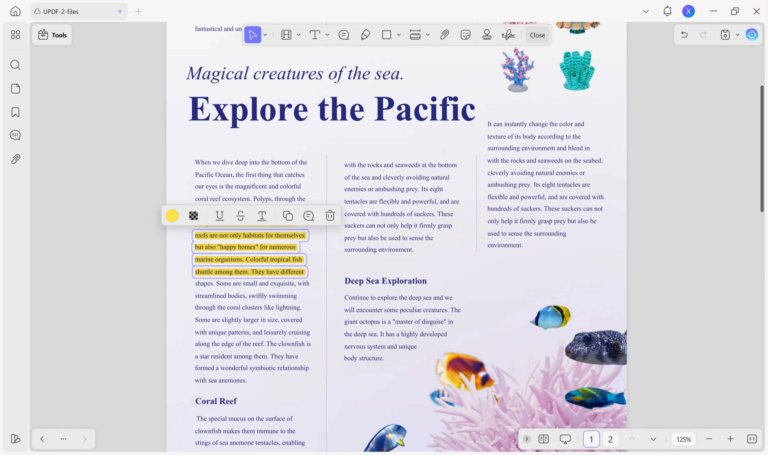 make annotations updf