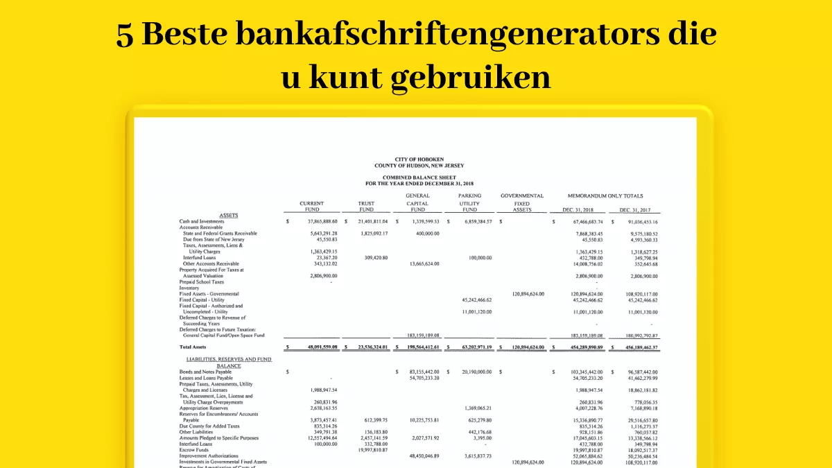 5 Beste bankafschriftengenerators die u kunt gebruiken